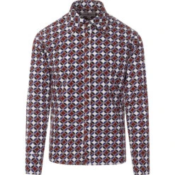 Trip 2nd Sunset 60s Circles Shirt 7 Trip 2nd Sunset 60s Circles Shirt -KDX Clothing Store madcapeng circles shirt burg front 37692.1661264484