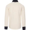 Casino Mod Two Tone BD Shirt (OW/N) -KDX Clothing Store madcapeng contrast shirt white back 34965.1661264587