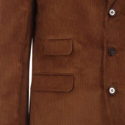 Hemmings Mod Cord 3 Button Blazer N -KDX Clothing Store madcapeng cord blazer toffee detail2 73777.1661263907