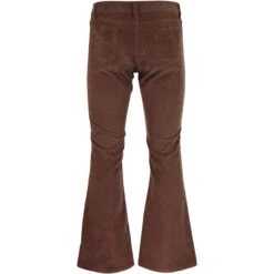 Killer Retro 70s Cord Flares (INK) -KDX Clothing Store madcapeng cord flares brown back 05861.1661265977 4