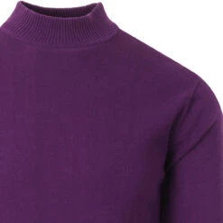 Eastwood Mock Turtleneck Jumper IP -KDX Clothing Store madcapeng eastwood turtleneck purple detail 10941.1661264188 11