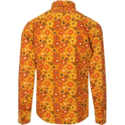 Trip Retro Floral 60s Mod Shirt -KDX Clothing Store madcapeng floral shirt yellow back 06075.1661263295
