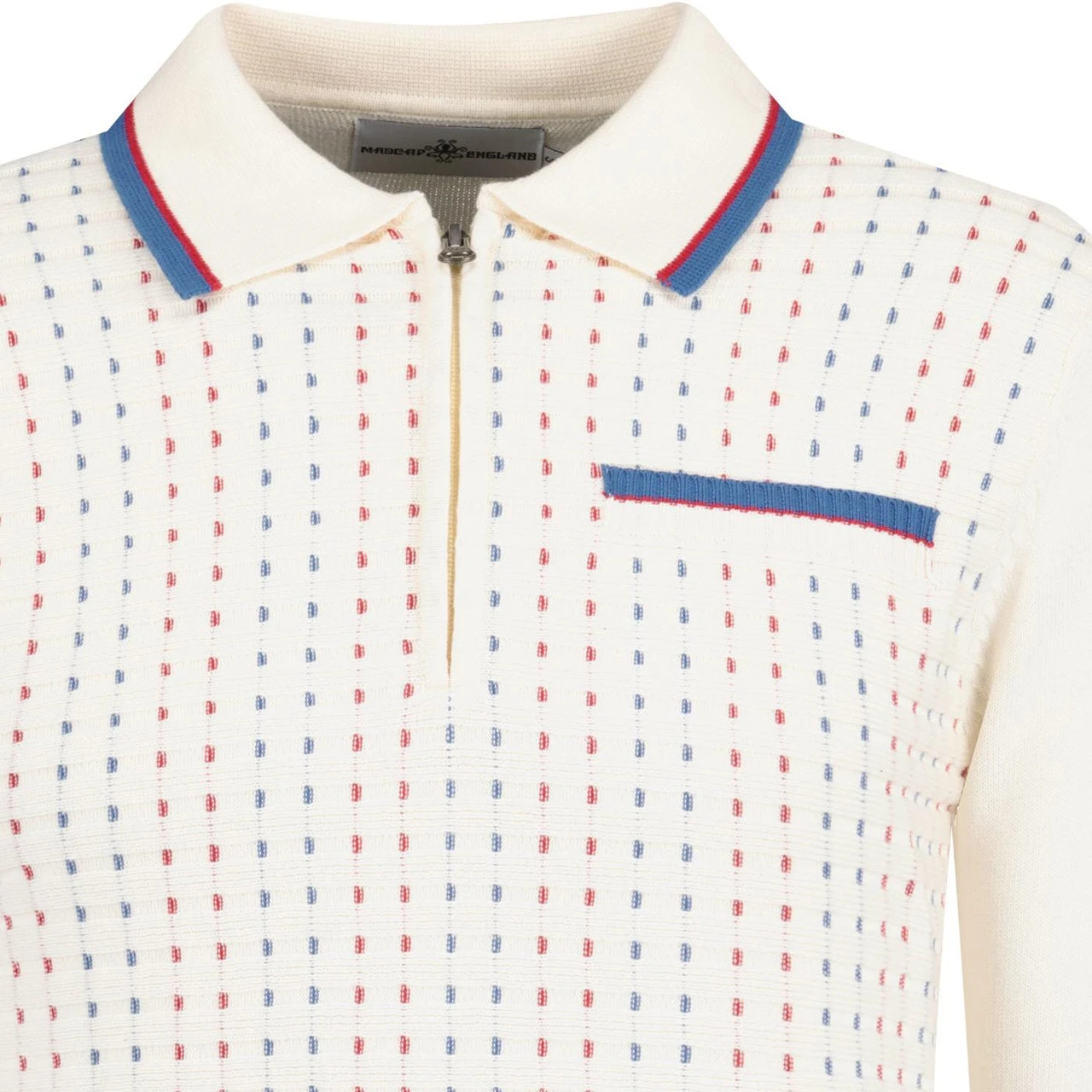 Coltrane Mod Jacquard Knit Polo SW 3 Coltrane Mod Jacquard Knit Polo SW