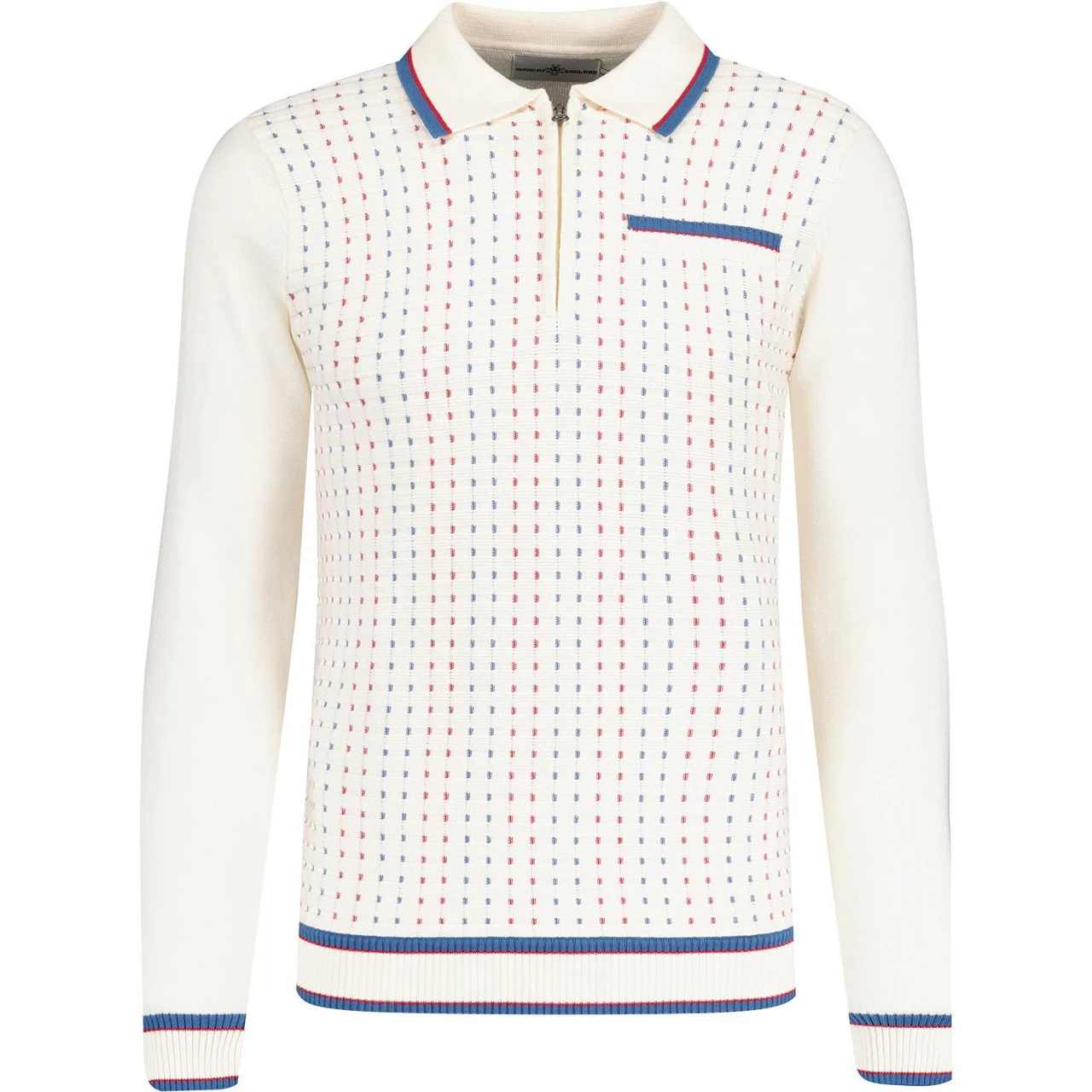 Coltrane Mod Jacquard Knit Polo SW 5 Coltrane Mod Jacquard Knit Polo SW - Image 3