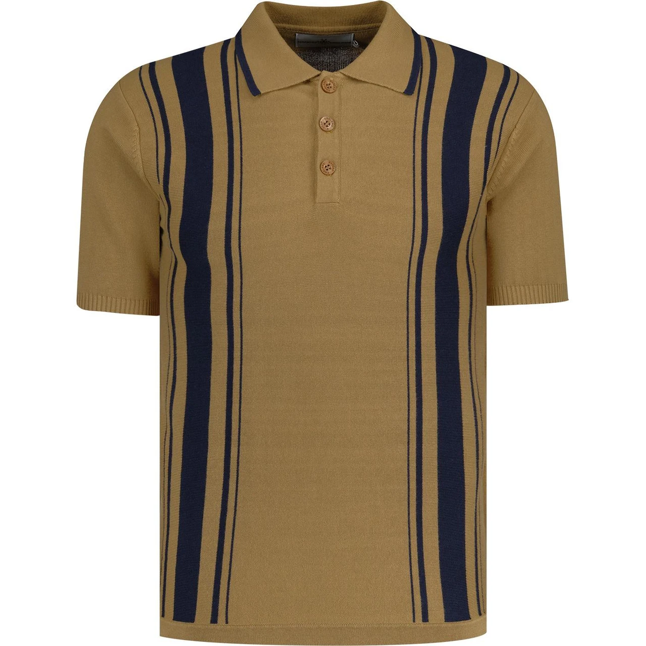 Aftermath 60s Mod Stripe Knit Polo (Navy) 9 Aftermath 60s Mod Stripe Knit Polo (Navy) - Image 7