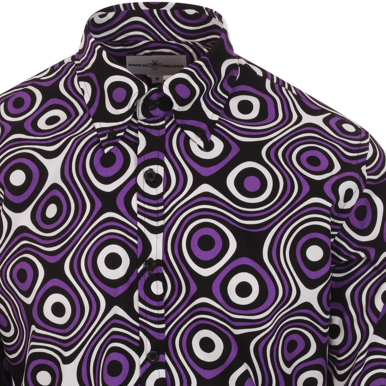 Trip Op Art Mod Big Collar Shirt BR 8 Trip Op Art Mod Big Collar Shirt BR - Image 6