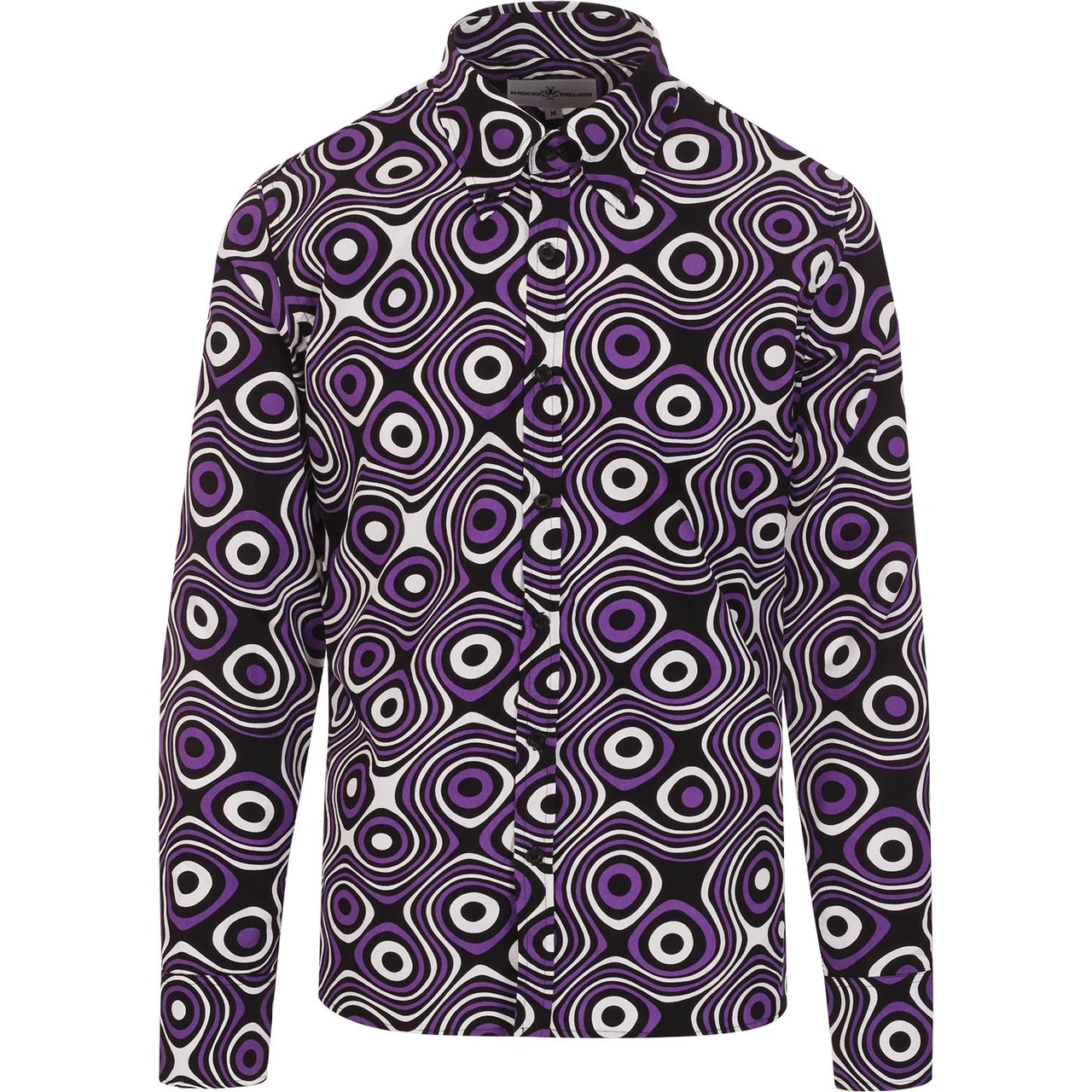 Trip Op Art Mod Big Collar Shirt BR 9 Trip Op Art Mod Big Collar Shirt BR - Image 7