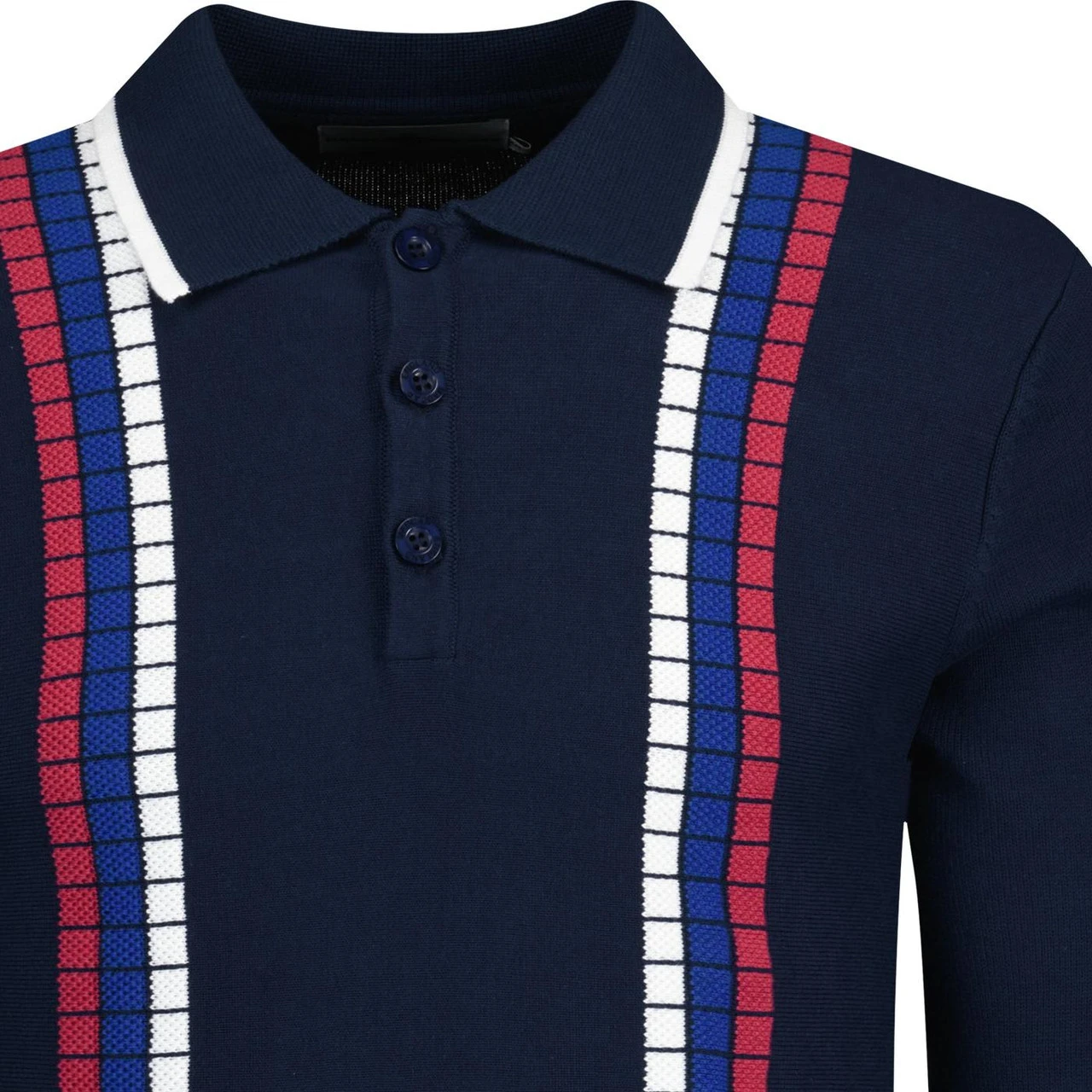 Zodiac Mod Raised Stripe Knit Polo 6 Zodiac Mod Raised Stripe Knit Polo - Image 4