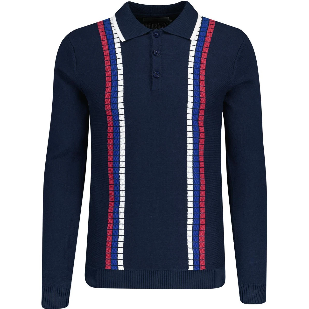 Zodiac Mod Raised Stripe Knit Polo 10 Zodiac Mod Raised Stripe Knit Polo - Image 8