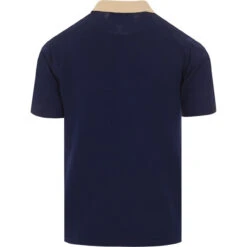 Farlowe Mod Stripe Knit Polo Top PP -KDX Clothing Store madcapeng vertical stipes polo blue back 34131.1661263006 1