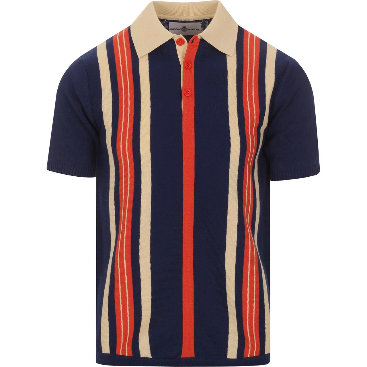 Farlowe Mod Stripe Knit Polo Top GO 15 Farlowe Mod Stripe Knit Polo Top GO - Image 14