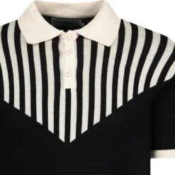 Firebird Mod Waffle Stripe Polo B -KDX Clothing Store madcapengland firebird polo black detail 43375.1687270506