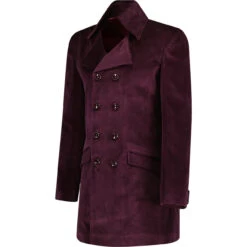In Crowd High Collar Velvet Jacket -KDX Clothing Store madcapengland incrowd velvet coat purple side 37809.1687188998