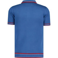 Miles Mod Jacquard Knit Polo (FB) -KDX Clothing Store madcapengland jacquard zip polo federal back 33848.1687189014