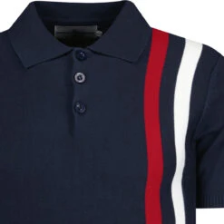 Beck Mod Racing Stripe Knit Polo NB -KDX Clothing Store madcapengland racing polo blazer detail 67987.1671462747