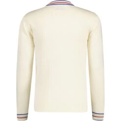 Moore MADCAP Turtleneck Pointelle Knit Jumper (PB) -KDX Clothing Store madcapengland turtleneck pointelle top white back 37943.1676646927 2