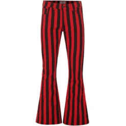 Holy Roller Retro Stripe Flares R/B -KDX Clothing Store medcap holy roller black red 01 53271.1664879877 3