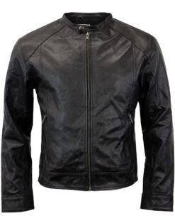 'Rebel Racer' - Retro Indie Leather Racing Jacket -KDX Clothing Store rebel racer jacket 4 62687.1666958763